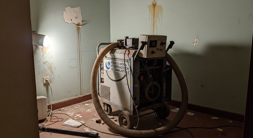 Drenaje Urgente de Combustible en Media Legua